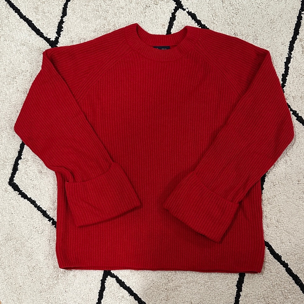 GAP Vibrant Red Crewneck Sweater